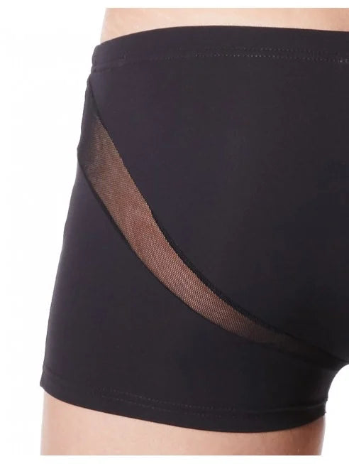 Fournisseur LookMe dropshipping Boxer noir sexy avec fine résille en V