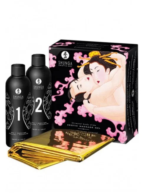 Fournisseur Shunga Gelée de massage oriental vin pétillant fraise