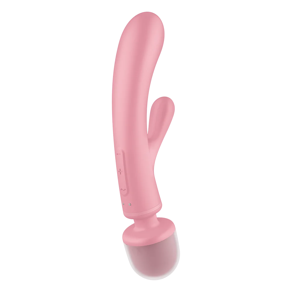 2 en 1 Vibromasseur rabbit et wand USB Triple Lover