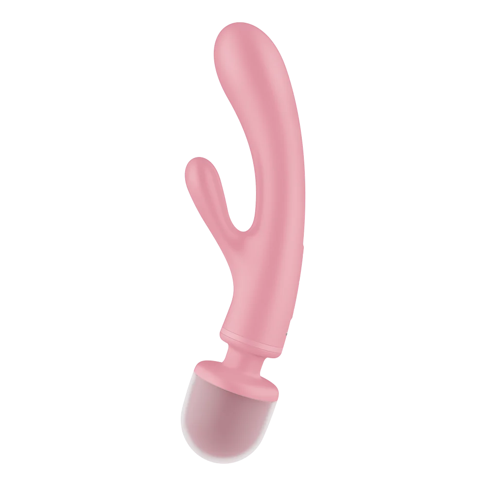 2 en 1 Vibromasseur rabbit et wand USB Triple Lover