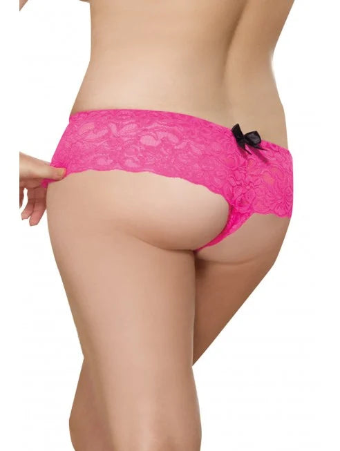 Boyshort dentelle ouvert