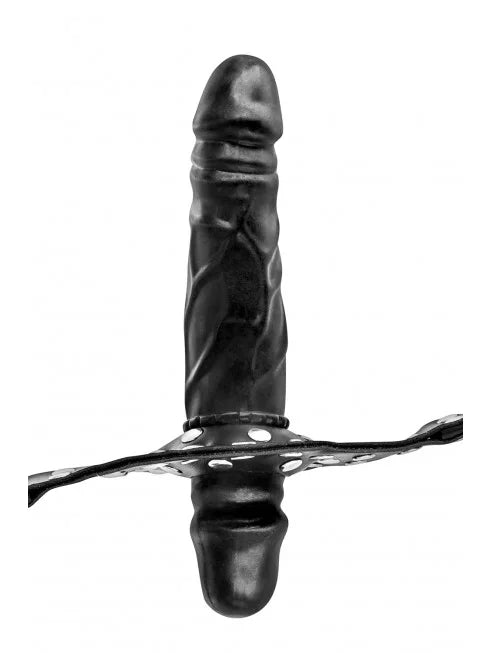 Bâillon double gode noir