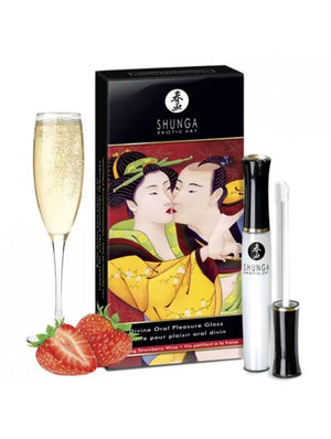 Gloss de plaisir oral fraise vin pétillant 10ml