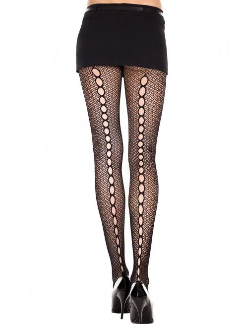 Collant noir résille - MH50031BLK