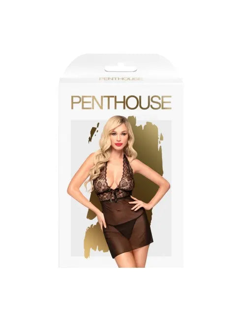 Mini robe et string assorti Noir Sweet &amp; spicy - PH0005BLK