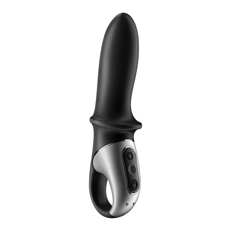 Vibromasseur noir USB, chauffant et connecté Hot Passion Satisfyer