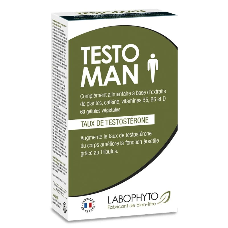 Testoman augmentation taux testostérone 60 gélules