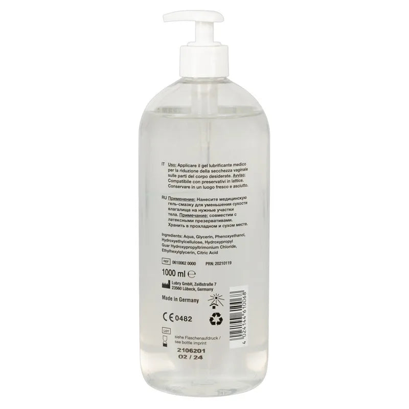 Lubrifiant végétalien 1000ml à base d'eau Just Glide
