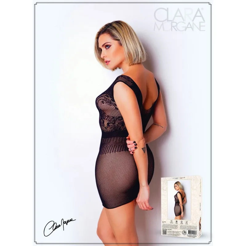 Mini Robe en résille noire - Le Numéro 5 - Collection Robe
