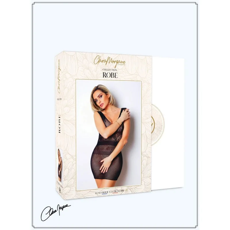 Mini Robe en résille noire - Le Numéro 5 - Collection Robe