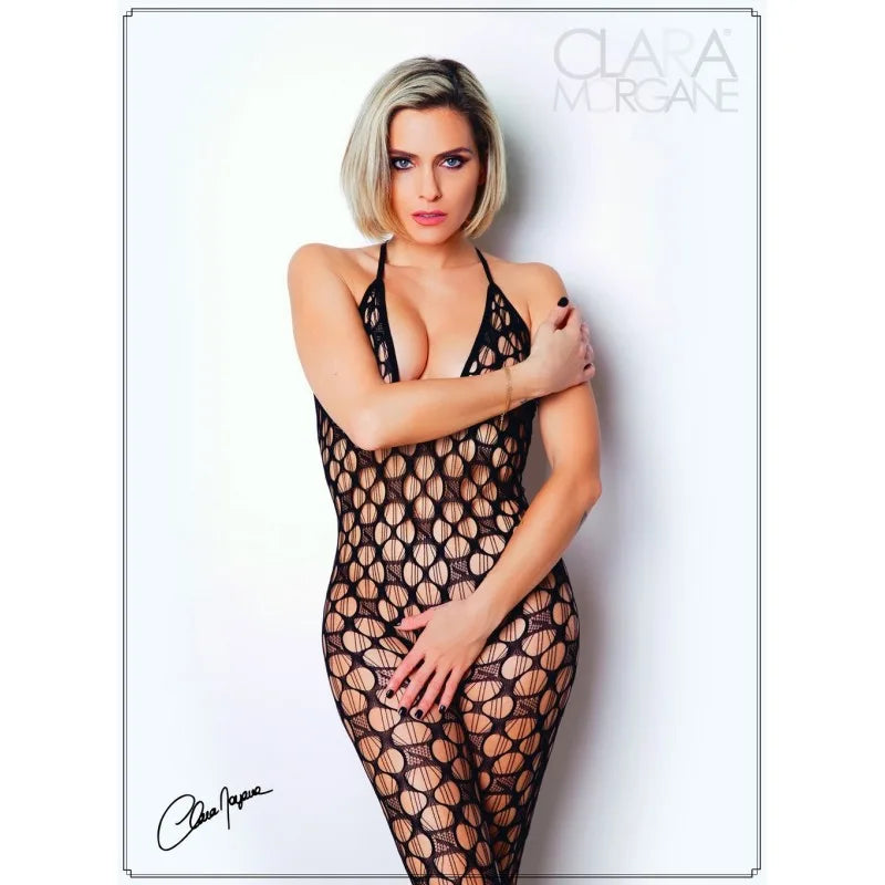 Bodystocking en résille avec maille large - Le Numéro 11 - Collection Bodystocking