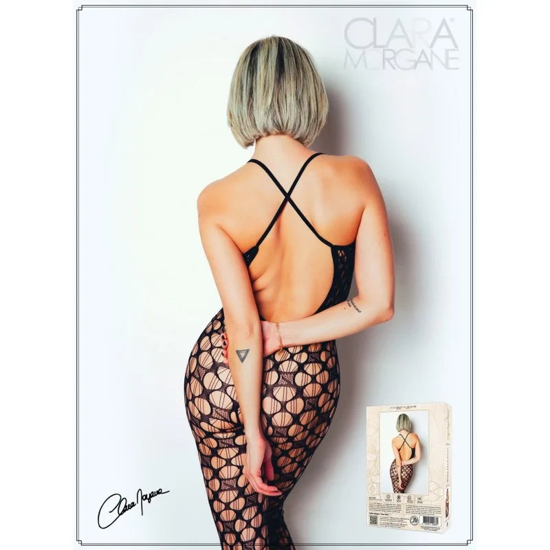 Bodystocking en résille avec maille large - Le Numéro 11 - Collection Bodystocking