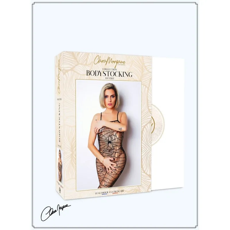 Combinaison en résille aspect toile araignée - Le Numéro 7 - Collection Bodystocking