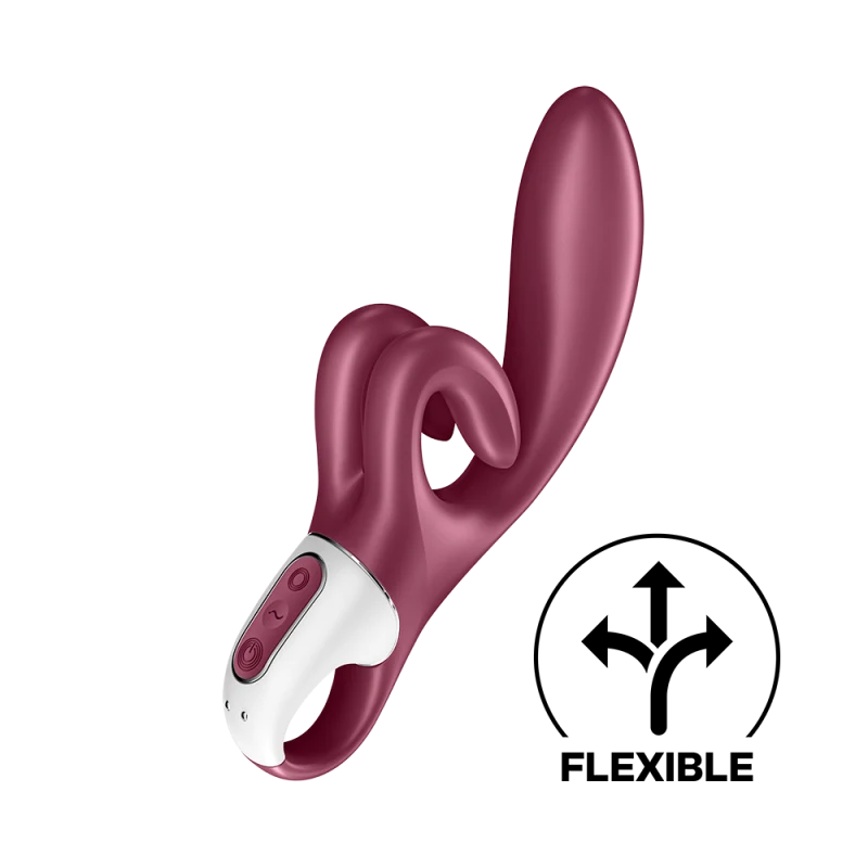 Vibromasseur rabbit point G rouge double stimulation clitoridienne Touch Me Satisfyer
