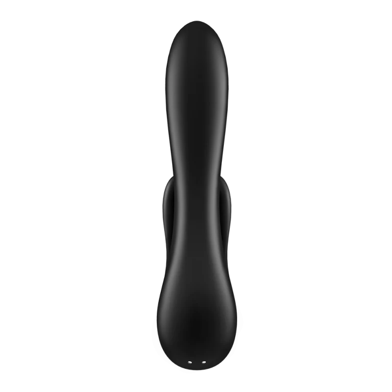 Vibromasseur rabbit noir double stimulation clitoris Double Flex Satisfyer