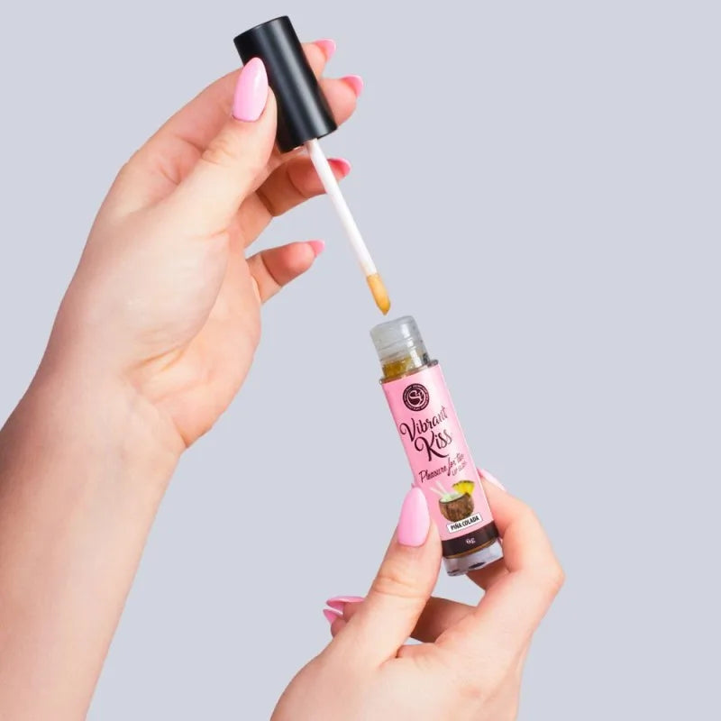 Gloss sexe oral vibrant Pina Colada 100% comestible