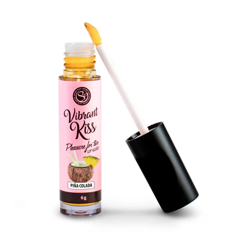 Gloss sexe oral vibrant Pina Colada 100% comestible
