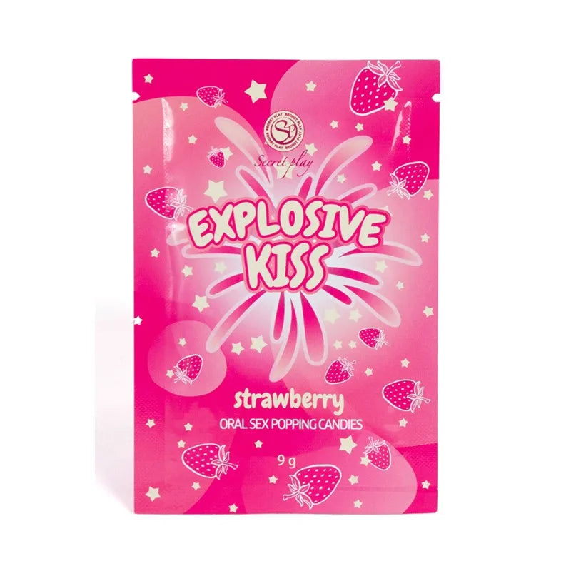 Bonbons pétillants à la fraise spécial sexe oral