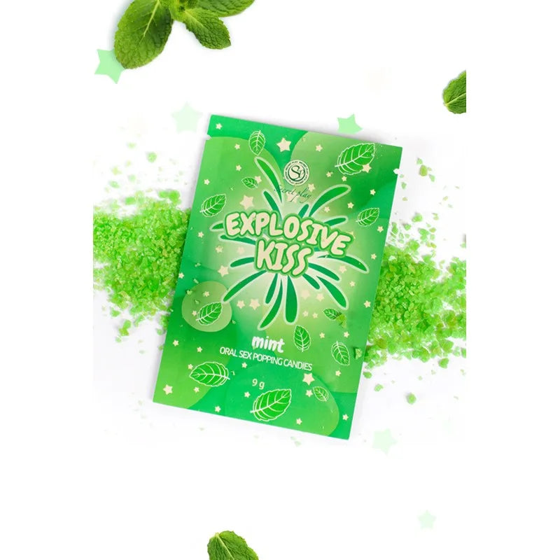 Bonbons pétillants à la menthe spécial sexe oral