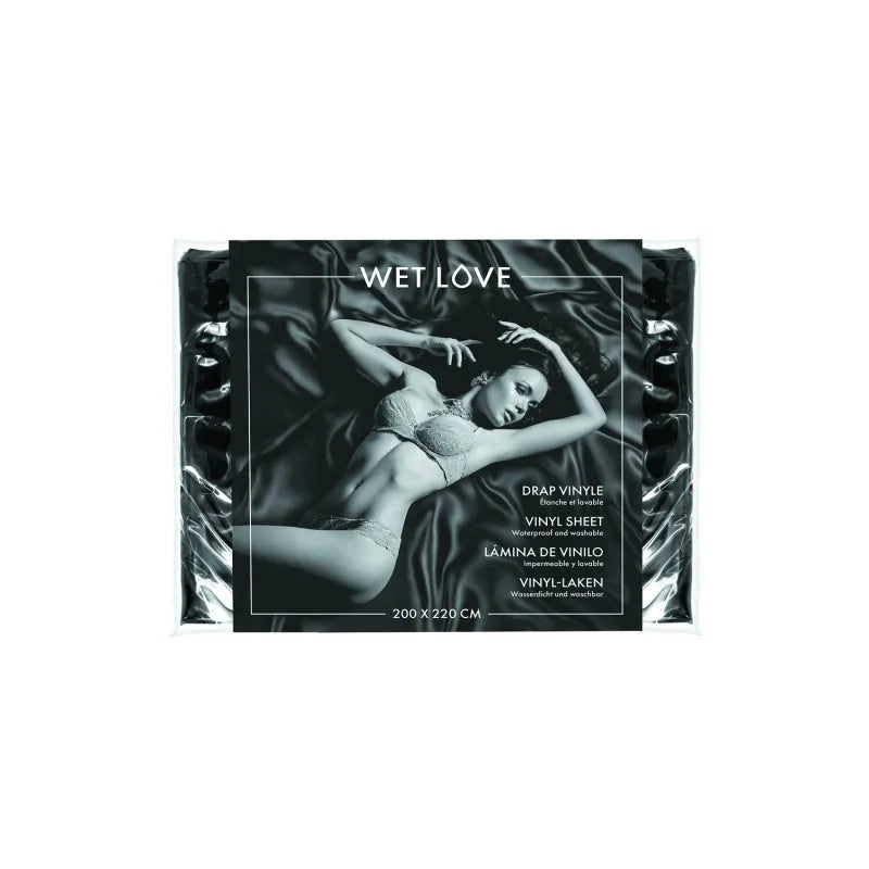 Drap vinyle noir 200x220 cm
