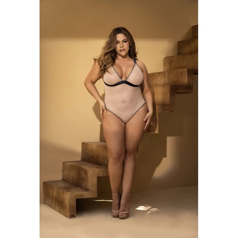 Body, grande taille, chair et noir