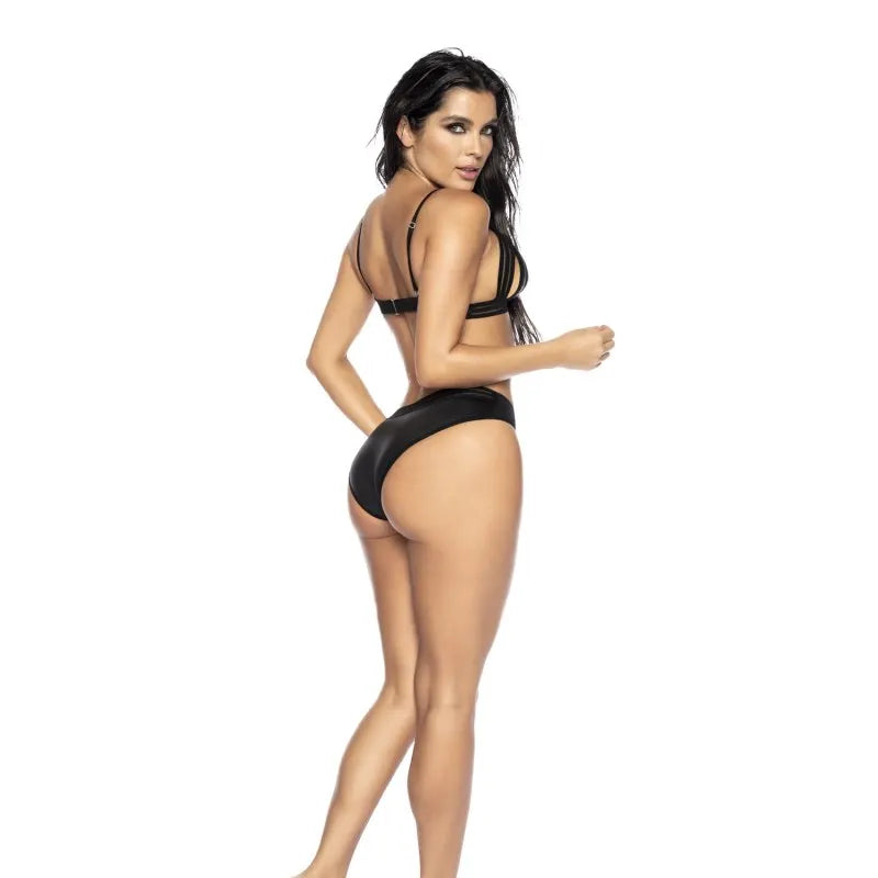 Ensemble lingerie sexy 2 pièces effet mouillé