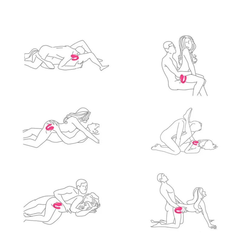 Vibromasseur de couple rose, USB avec 2 moteurs pour stimulation Point G et clitoridienne avec télécommande