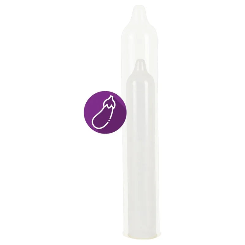 Préservatifs lubrifiés en latex x12 avec réservoir Extra Large 60 mm
