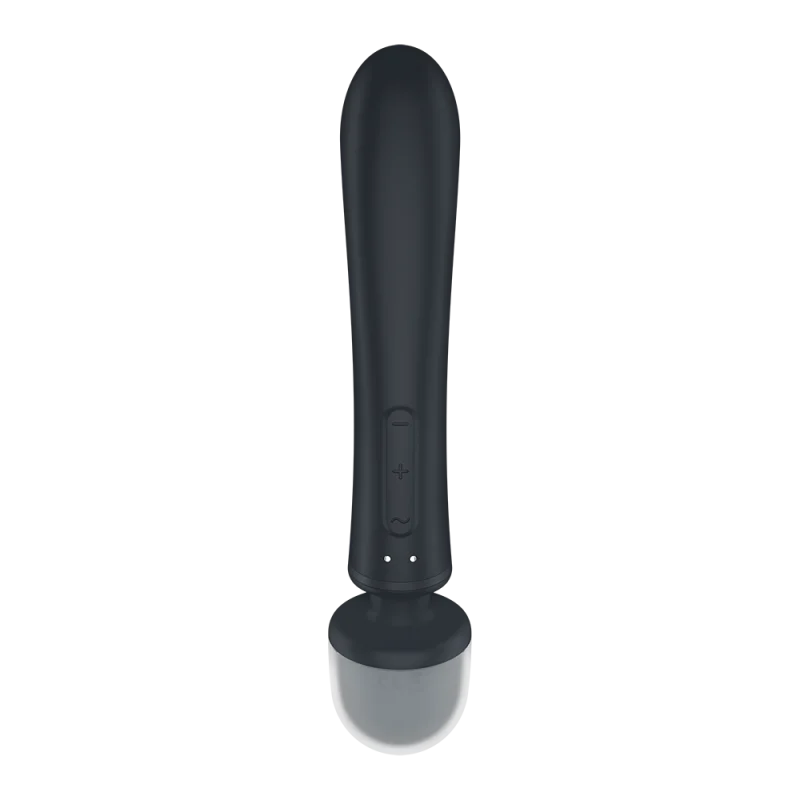 2 en 1 Vibromasseur rabbit et wand noir USB Triple Lover Satisfyer