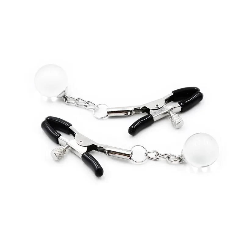 Pinces à seins réglables avec bijoux