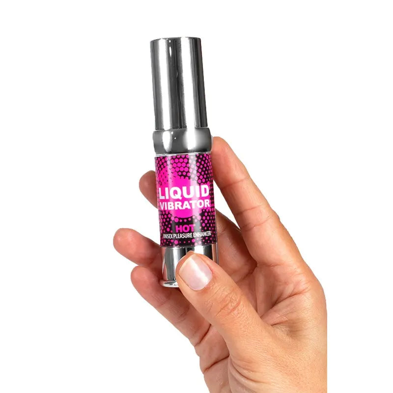 Liquide vibrant effet chauffant arôme fraise à la crème unisexe 15ml