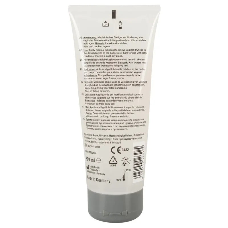 Gel lubrifiant PERFORMANCE à base d'eau et de silicone, végétalien 200ml