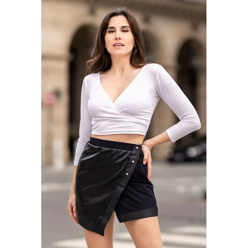 Jupe courte noire Mia