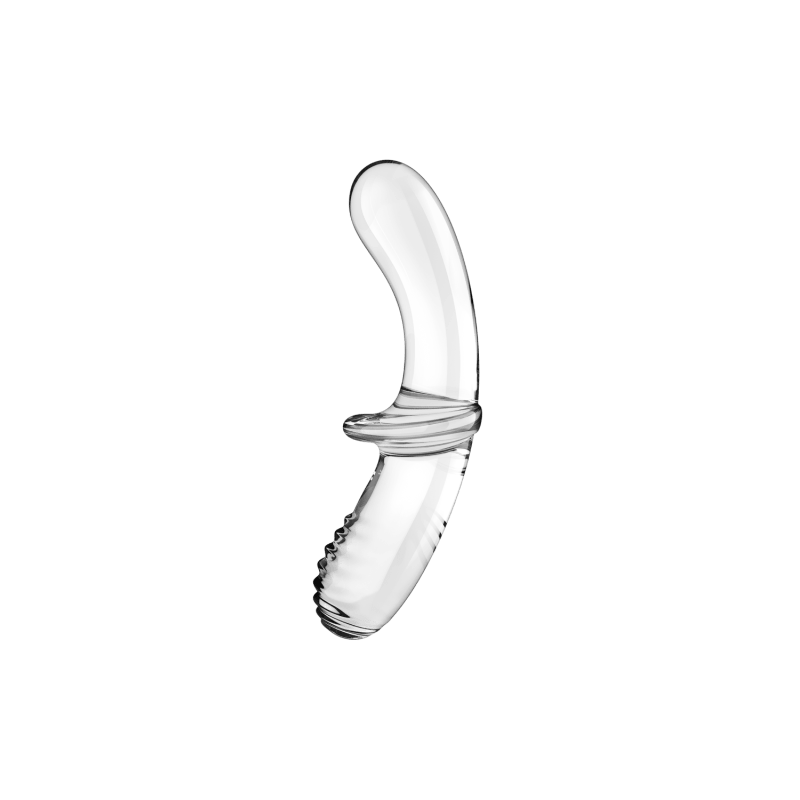 Gode en verre borosilicaté massif transparent Double Crystal Satisfyer