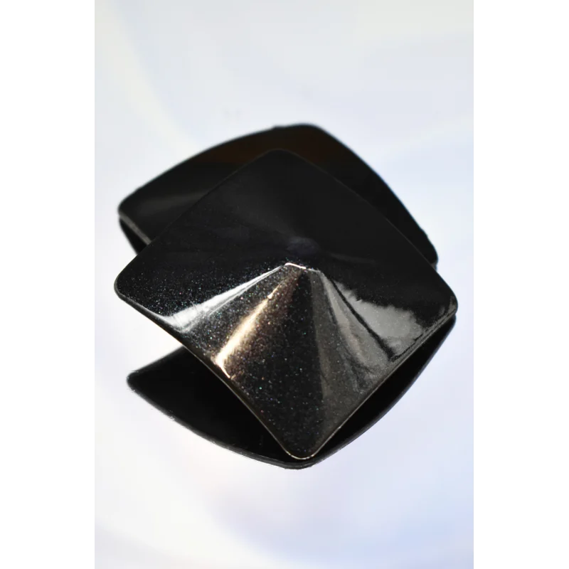 Nipple Métal noir Cache tétons carré