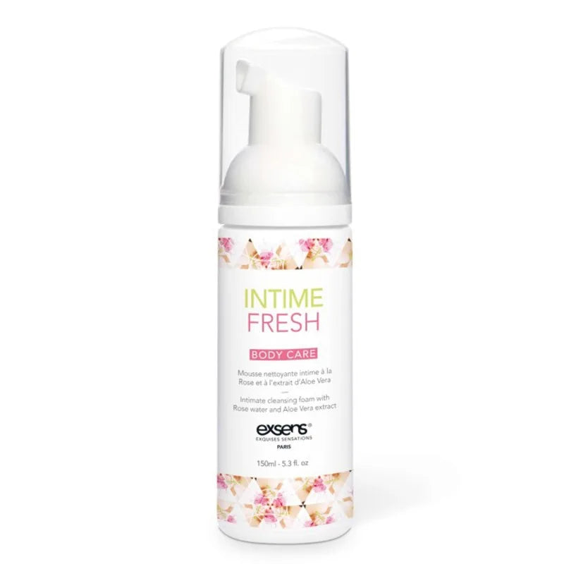 Mousse nettoyante intime à la rose de Damas et à l'extrait d'Aloe Vera 150ml