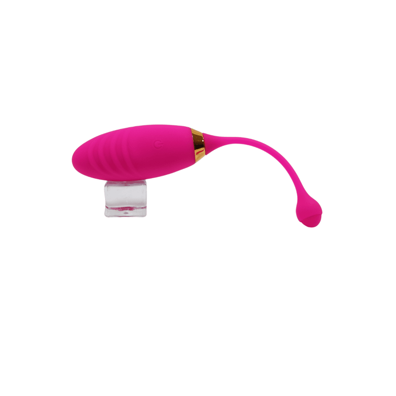 SUNDAY, Un Œuf vibrant USB avec télécommande, dans un silicone médical doux et rainuré