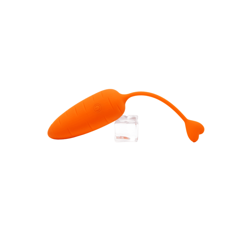 CARROT, Un Œuf vibrant avec télécommande, couleur et forme "Carotte" en silicone médical