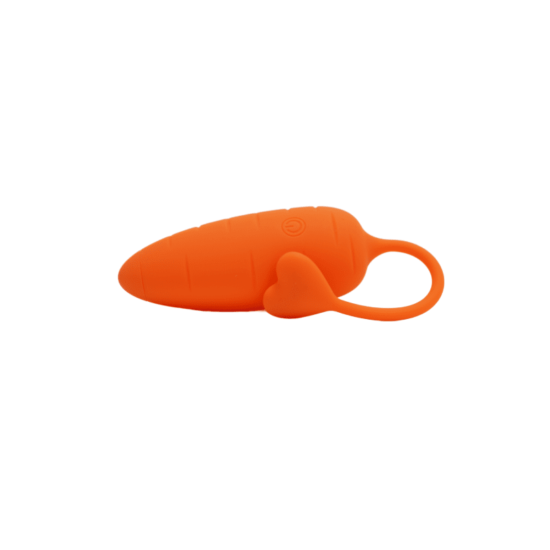 CARROT, Un Œuf vibrant avec télécommande, couleur et forme "Carotte" en silicone médical