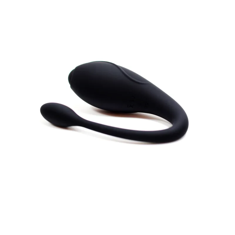 TANDEM Noir, stimulateur pour couple USB avec télécommande en silicone médical