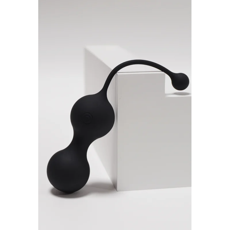 MINA Noir, Boules de Geisha en silicone médical USB avec télécommande