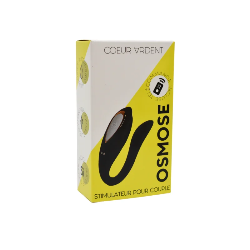 OSMOSE, stimulateur pour couple USB, à double tête, avec télécommande, en silicone médical