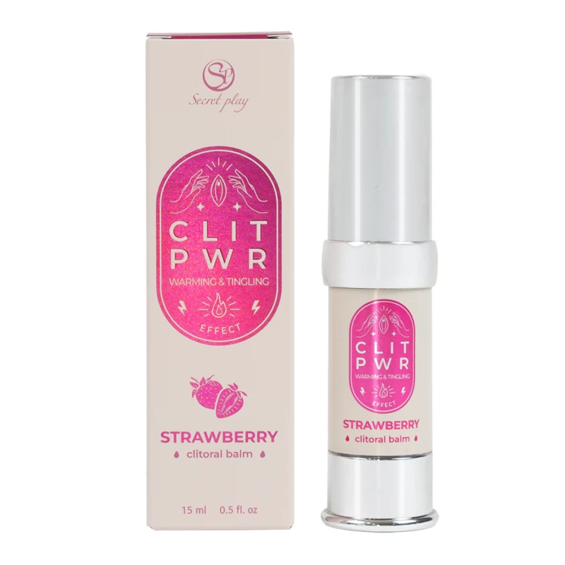 Baume stimulant chauffant pour clitoris Fraise 15ml