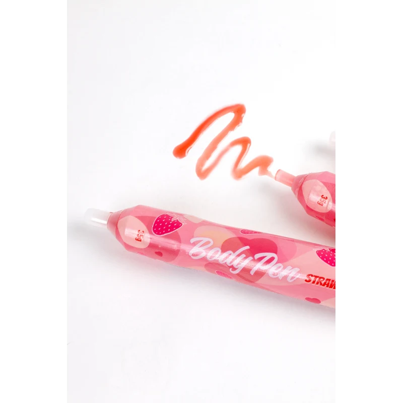 Stylo corporel bodypaint comestible fraise