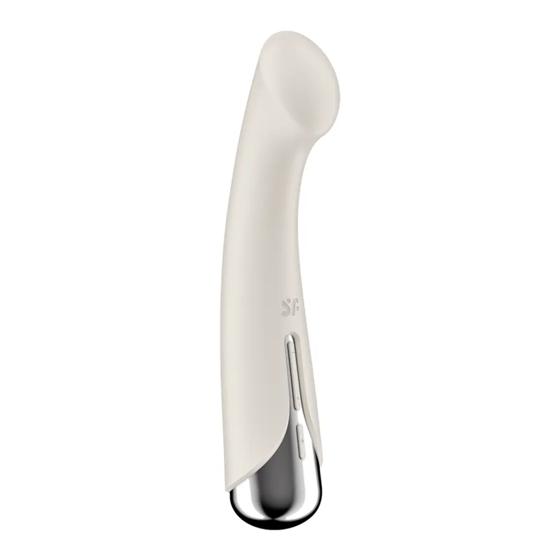Vibromasseur point G tête rotative blanc USB Spinning g-spot 1 Satisfyer