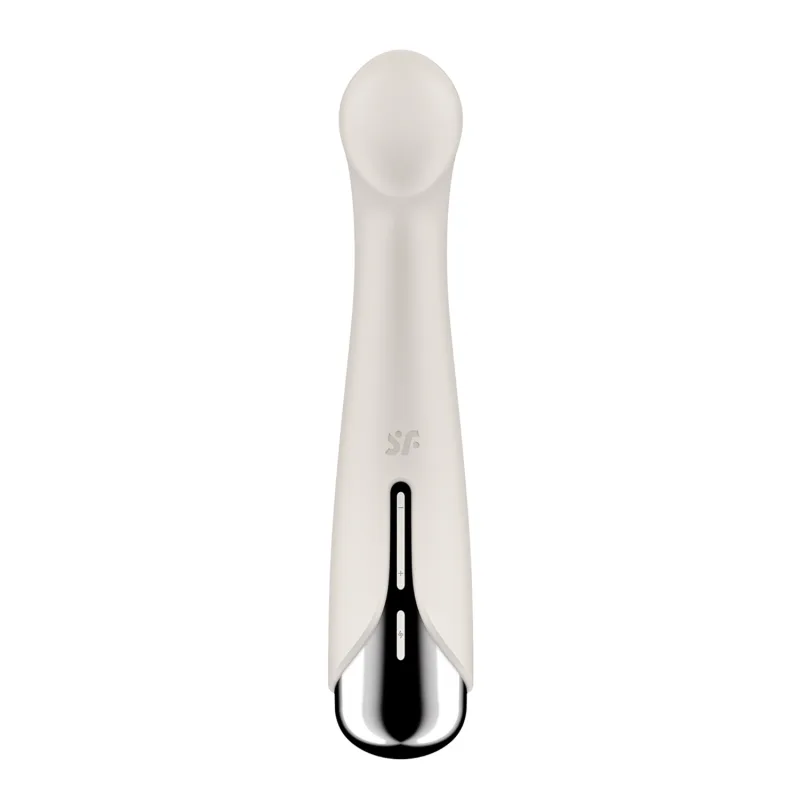 Vibromasseur point G tête rotative blanc USB Spinning g-spot 1 Satisfyer
