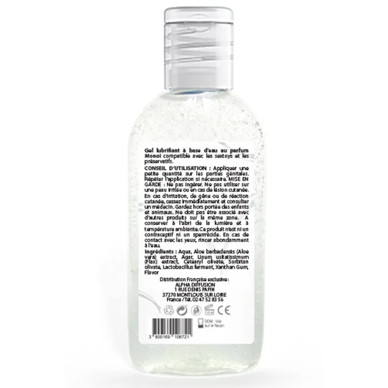 Lubrifiant à base d'eau 100% naturel Monoï 90 ml