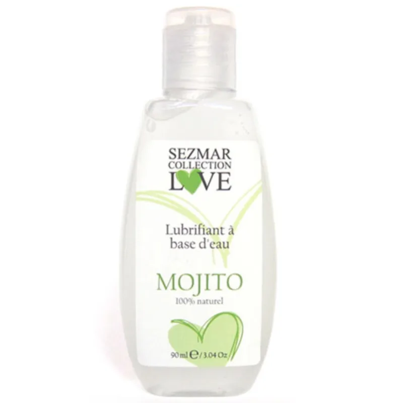 Lubrifiant à base d'eau 100% naturel Mojito 90 ml