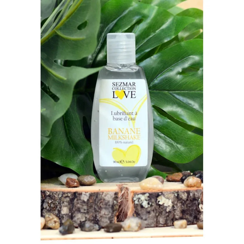 Lubrifiant à base d'eau 100% naturel Banane Milkshake 90 ml