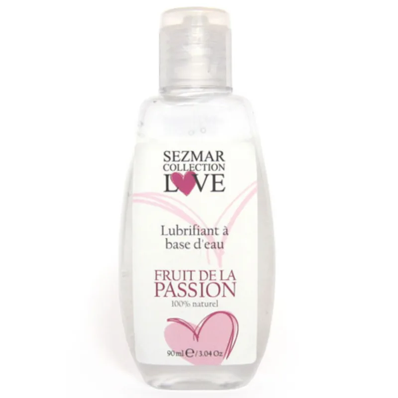 Lubrifiant à base d'eau 100% naturel Fruit de la passion 90ml